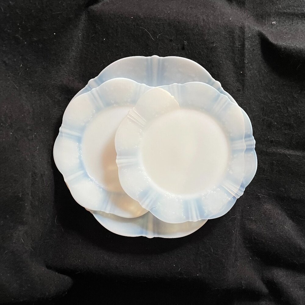 Vintage Estate Macbeth-Evans American Sweetheart Monax White Depression Glass